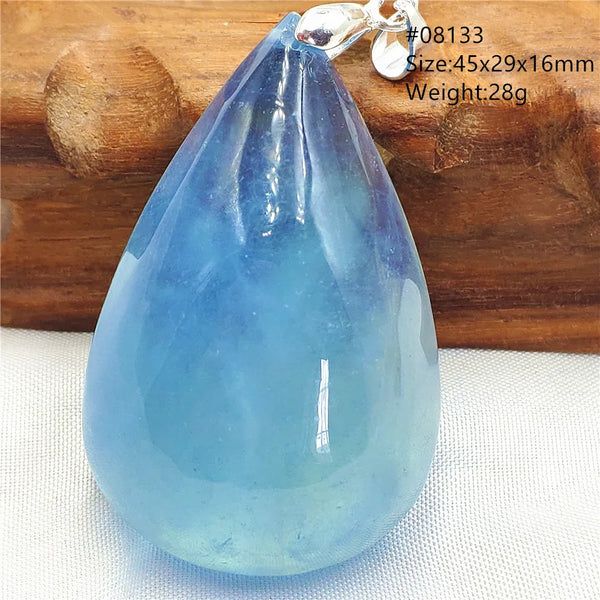 Blue Aquamarine Pendant-ToShay.org