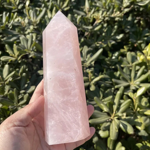 Pink Rose Quartz Point-ToShay.org