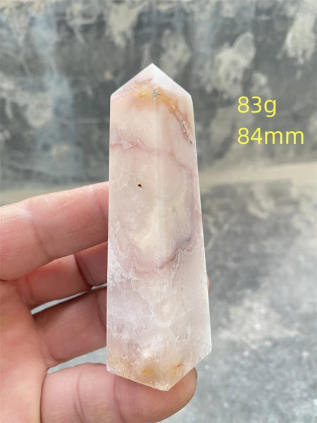 Pink Amethyst Cherry Blossom Agate-ToShay.org
