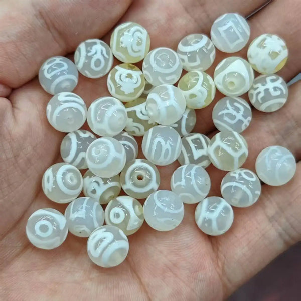 White Jade Agate Beads-ToShay.org
