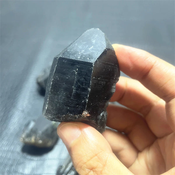 Black Smoky Quartz Crystal-ToShay.org