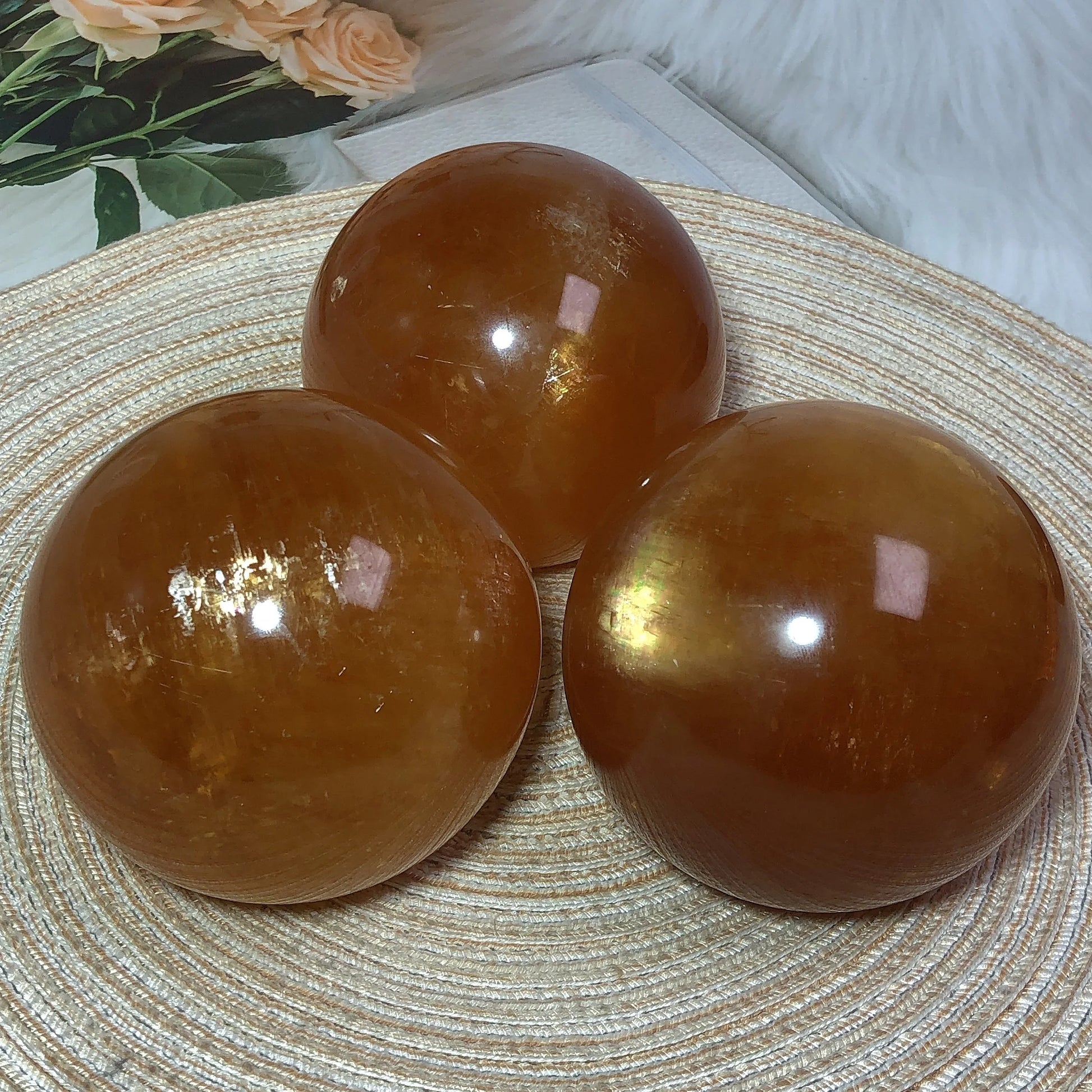 Yellow Honey Calcite Ball-ToShay.org