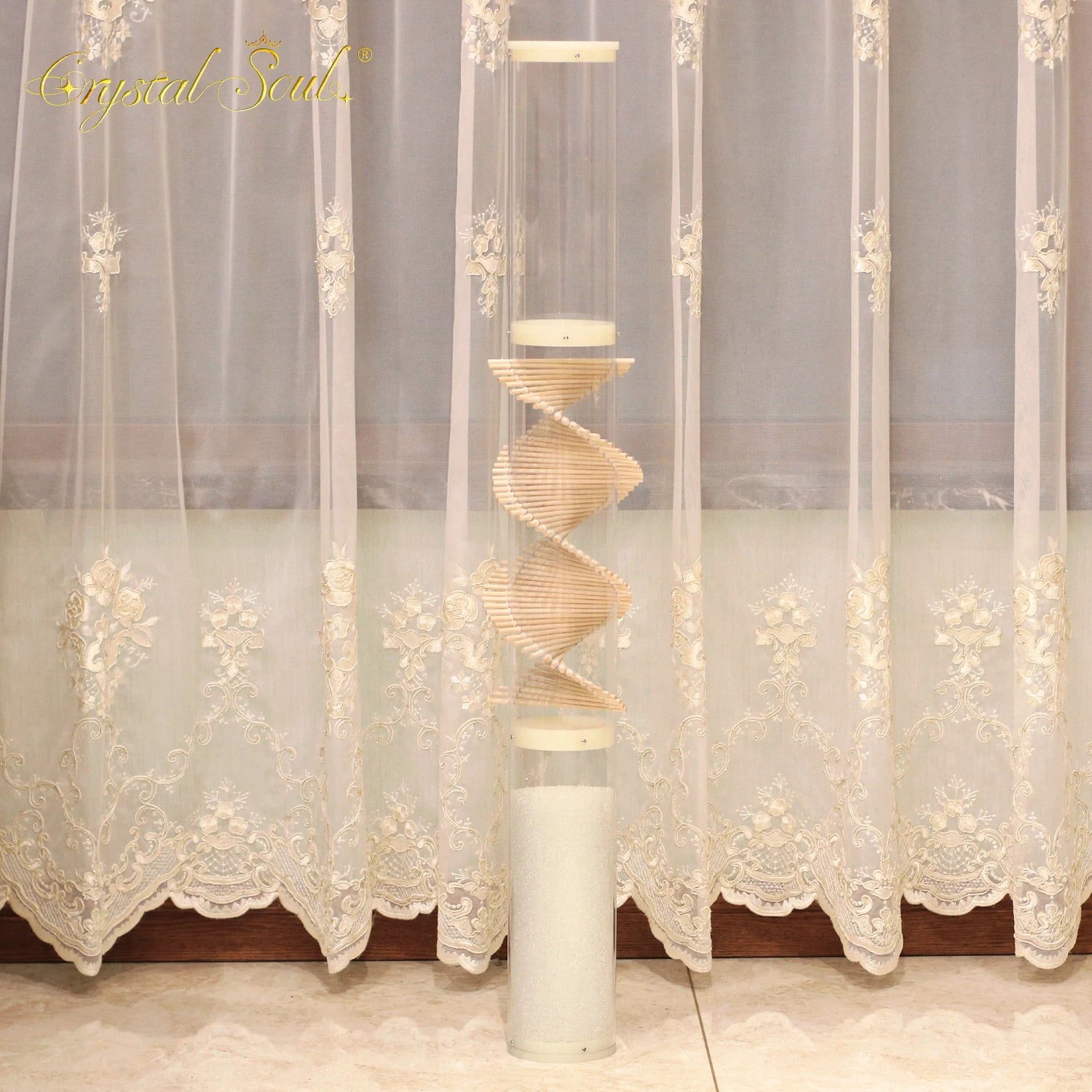 Clear Crystal Rain Stick-ToShay.org