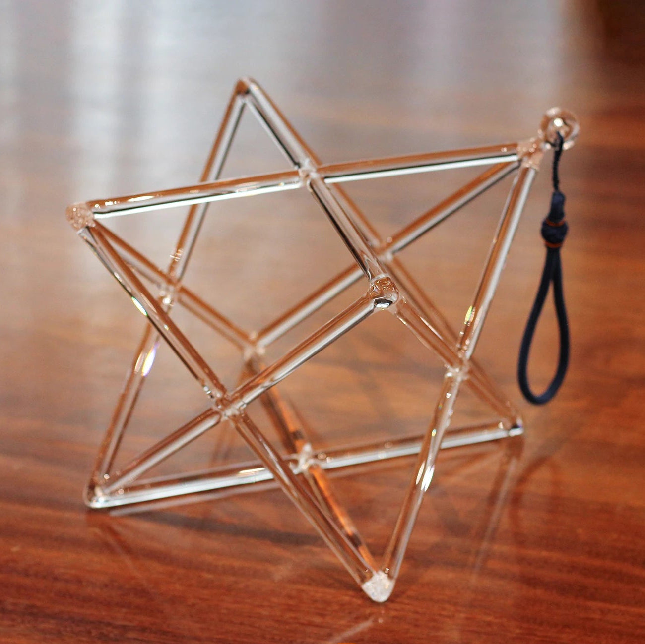 Clear Crystal Singing Pyramid-ToShay.org