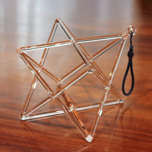 Clear Crystal Singing Pyramid-ToShay.org
