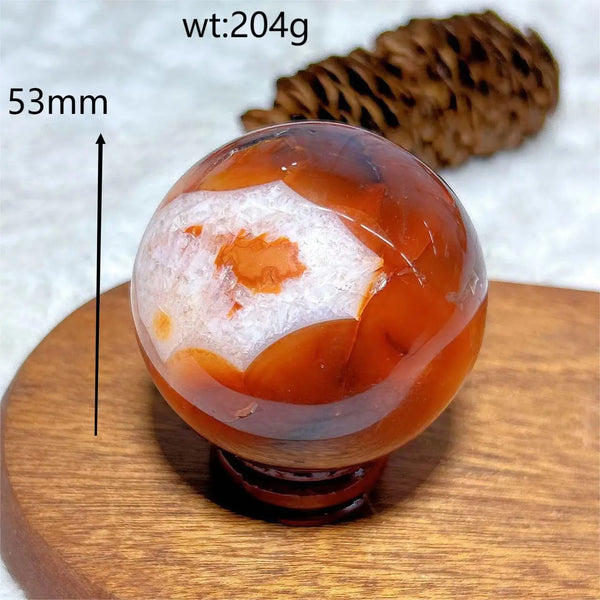 Red Carnelian Quartz Ball-ToShay.org