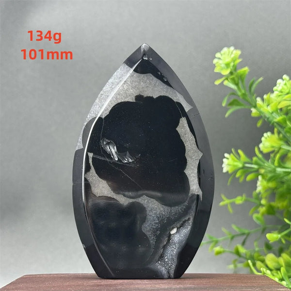 Black Onyx Geode Torch-ToShay.org
