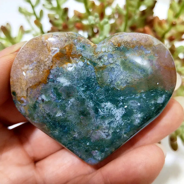 Green Moss Agate Heart-ToShay.org