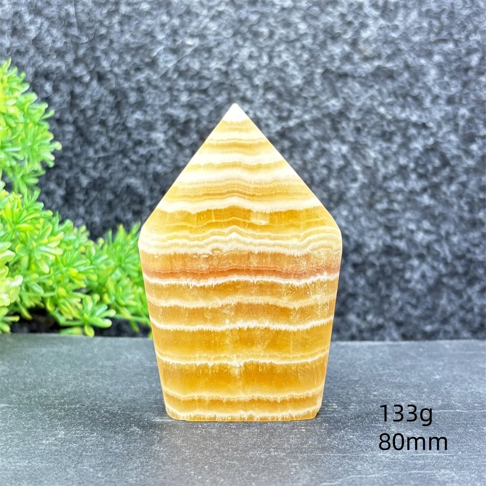 Yellow Striped Crystal Tower-ToShay.org
