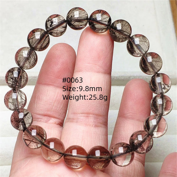 Black Rutilated Quartz Bracelet-ToShay.org