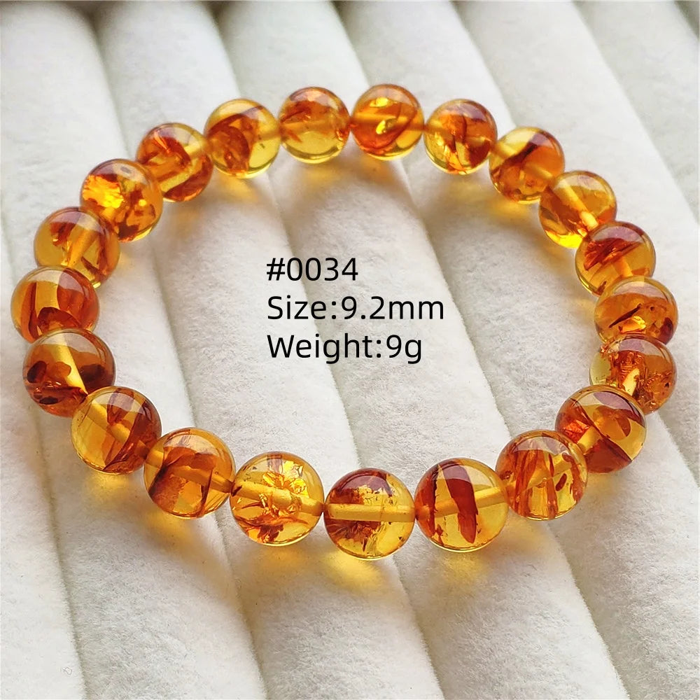 Yellow Amber Bead Bracelet-ToShay.org