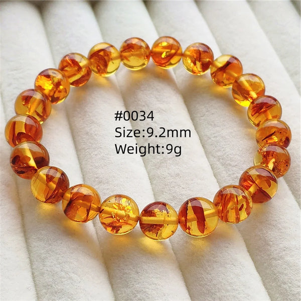 Yellow Amber Bead Bracelet-ToShay.org