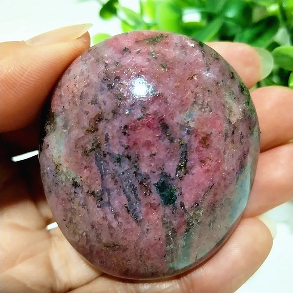 Pink Rosestone Palm Stone-ToShay.org