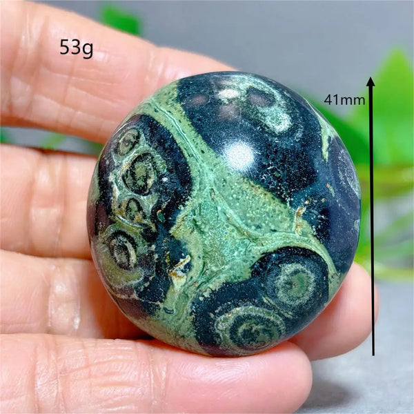 Green Malachite Palm Stone-ToShay.org