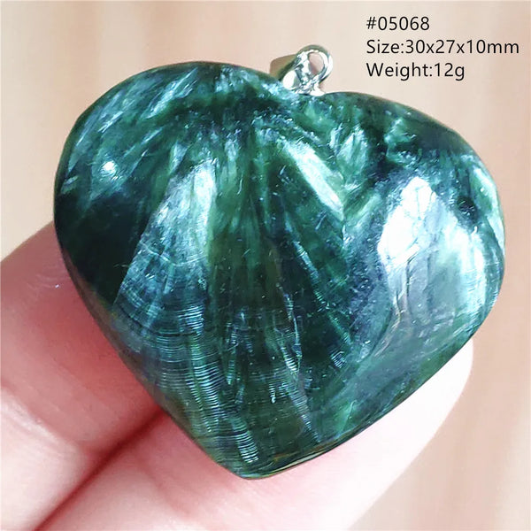 Green Seraphinite Pendant-ToShay.org
