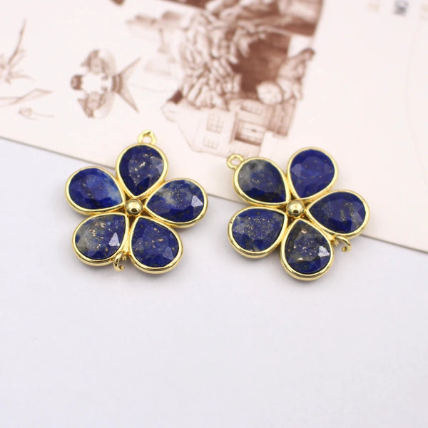 Mixed Crystal Flower Charms-ToShay.org
