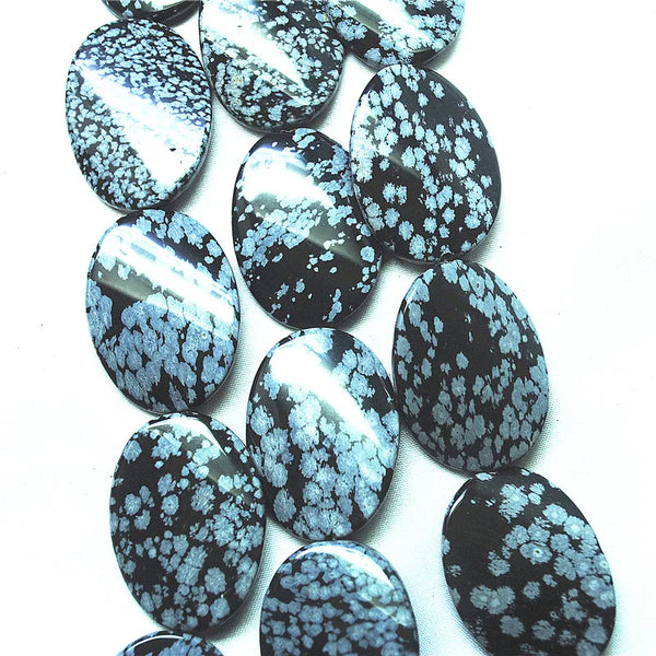 Black Snowflake Obsidian Beads-ToShay.org