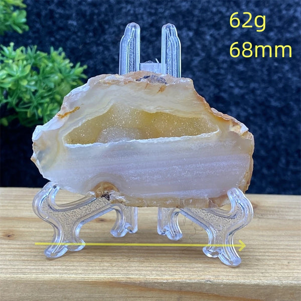 White Agate Geode Slices-ToShay.org