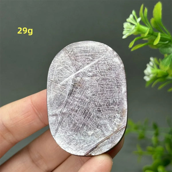 Purple Lepidolite Palm Stone-ToShay.org