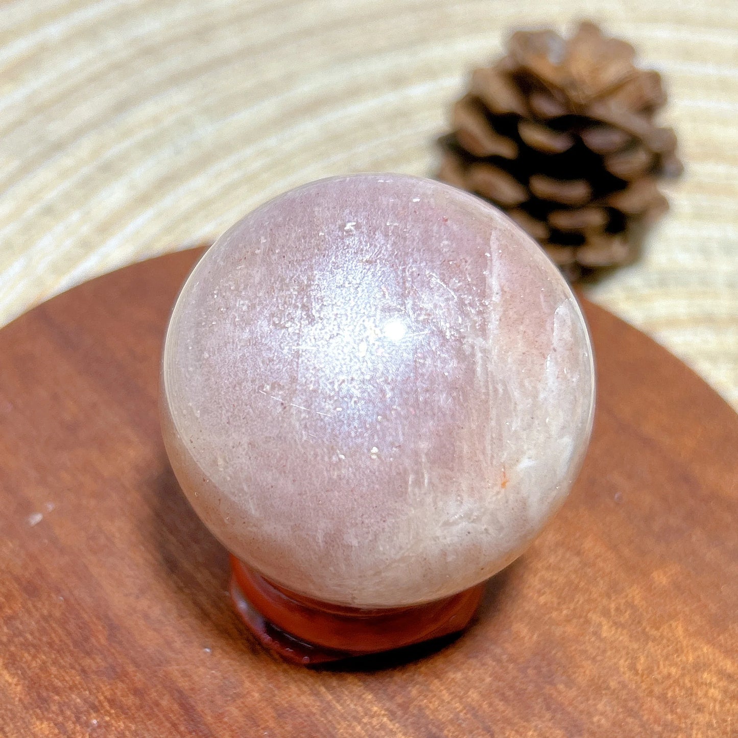 Pink Moonstone Ball-ToShay.org