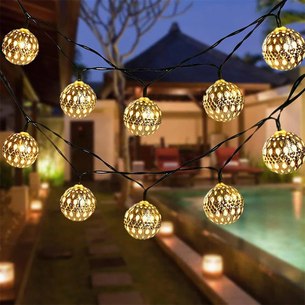 Moroccan Balls String Lights-ToShay.org