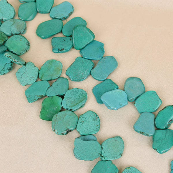 Green Turquoise Slab Beads-ToShay.org