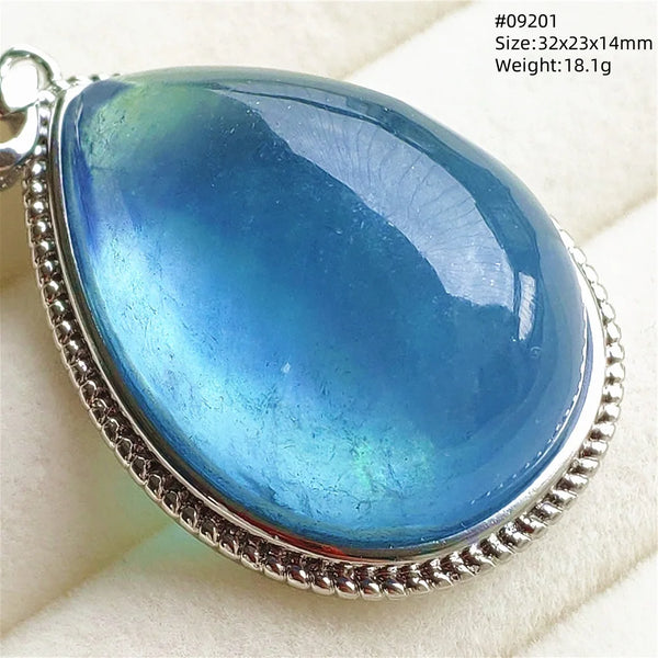 Blue Aquamarine Pendant-ToShay.org