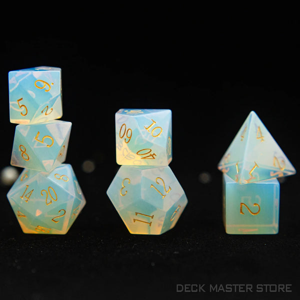 White Opalite Dice-ToShay.org