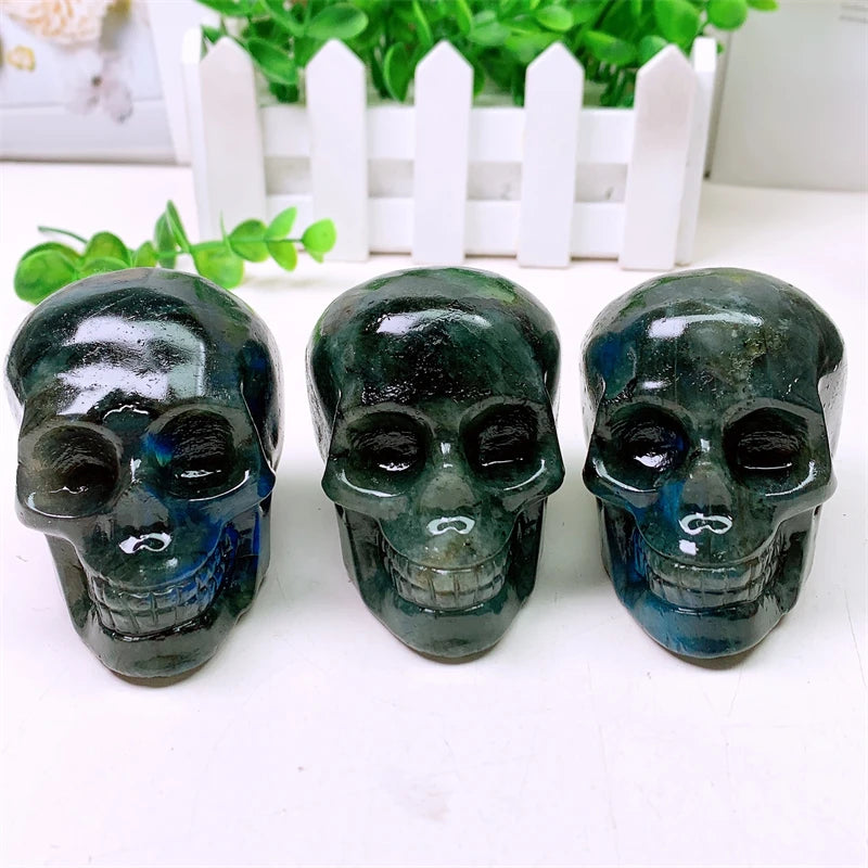 Blue Labradorite Skull-ToShay.org