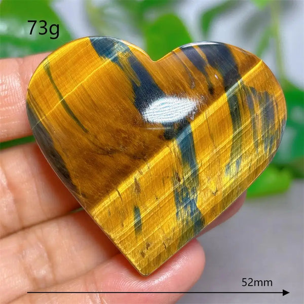 Yellow Blue Tiger Eye Heart-ToShay.org