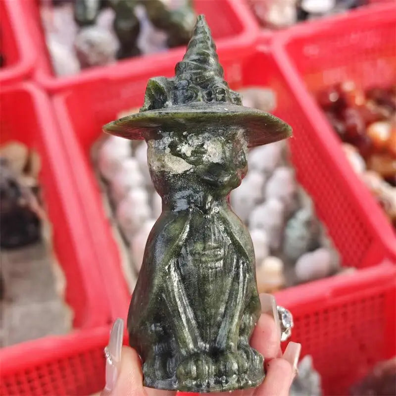 Green Jade Wizard Cat-ToShay.org
