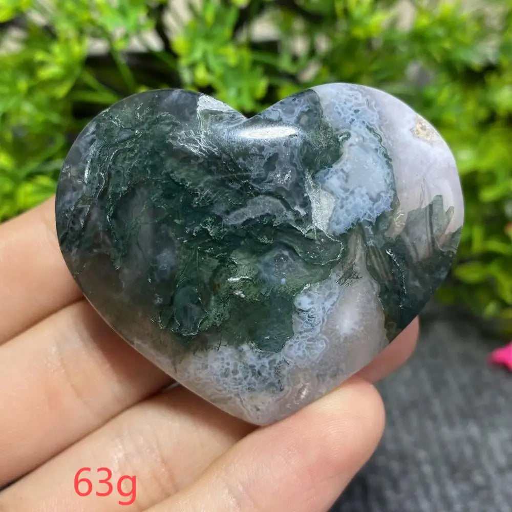 Green Moss Agate Heart-ToShay.org