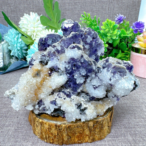 Blue Fluorite Crystal-ToShay.org