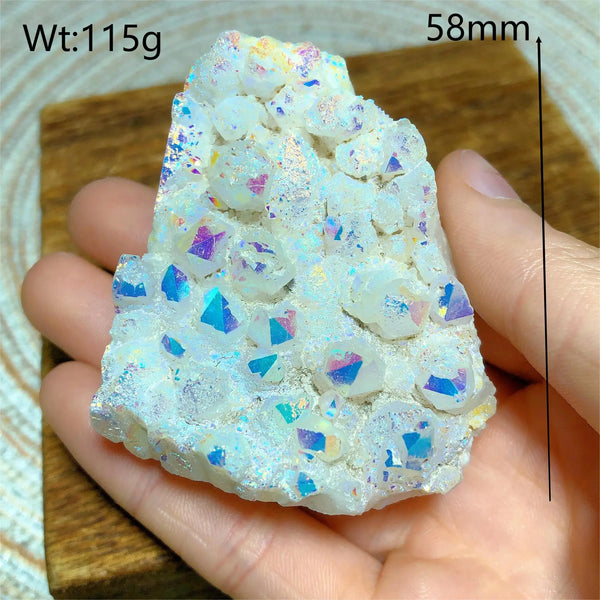 Rainbow Aura Quartz Cluster-ToShay.org