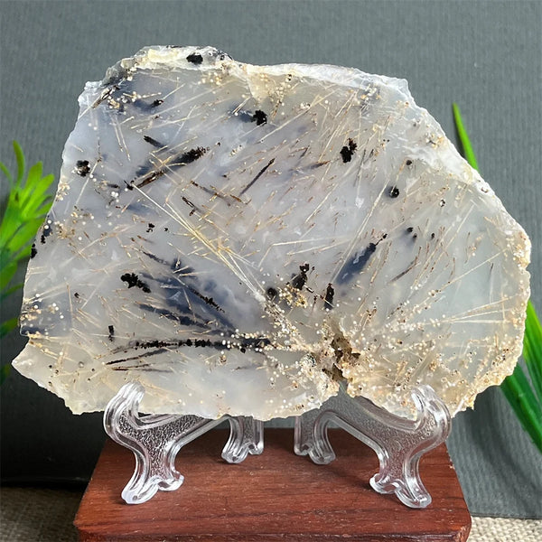Yellow Hair Agate Slab-ToShay.org