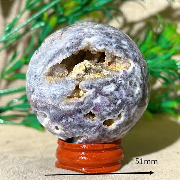 Purple Sphalerite Druzy Ball-ToShay.org