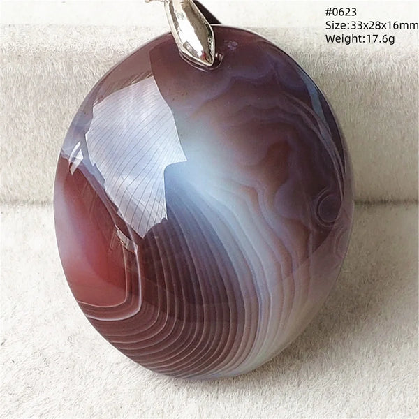 Grey Lace Agate Pendant-ToShay.org