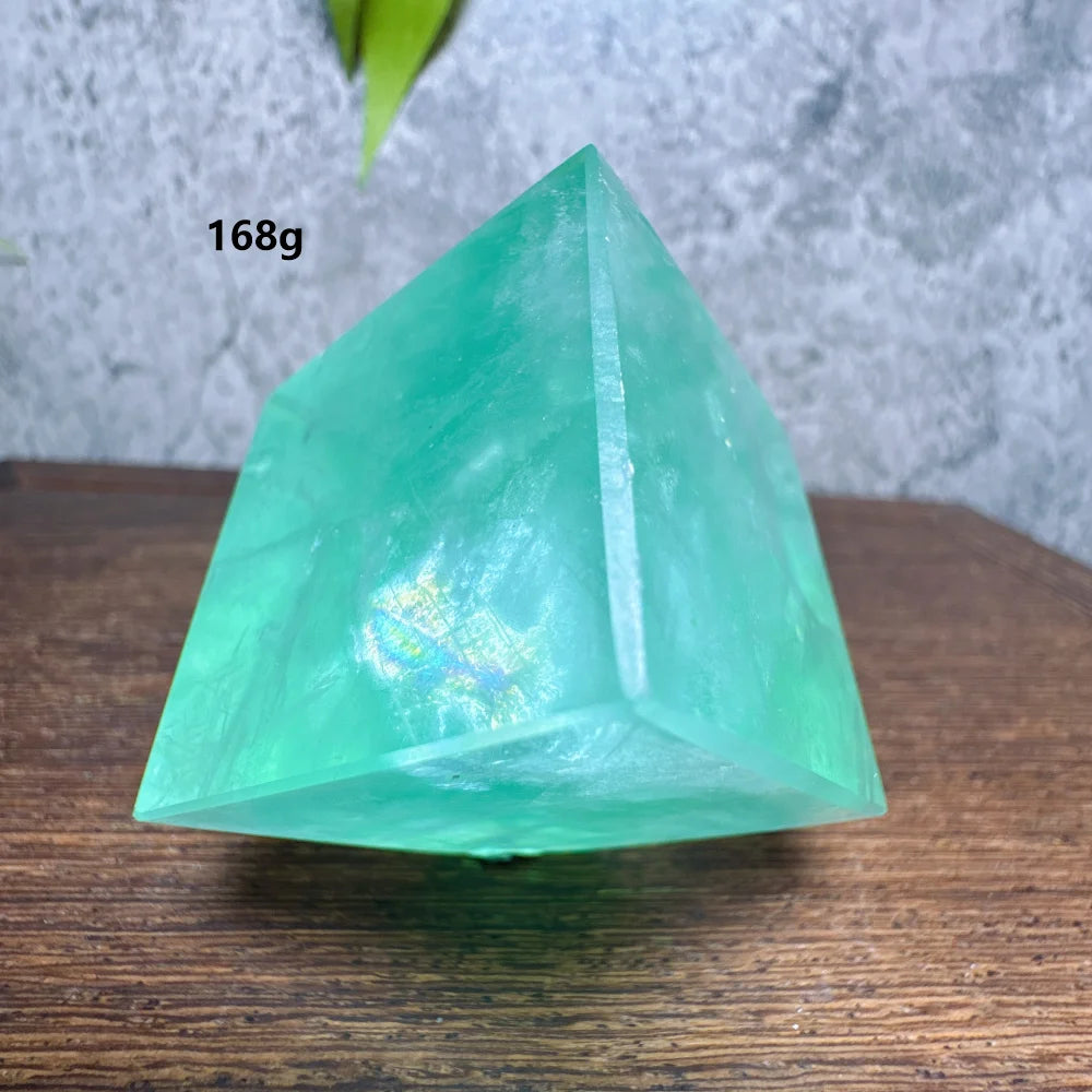 Green Fluorite Cube-ToShay.org