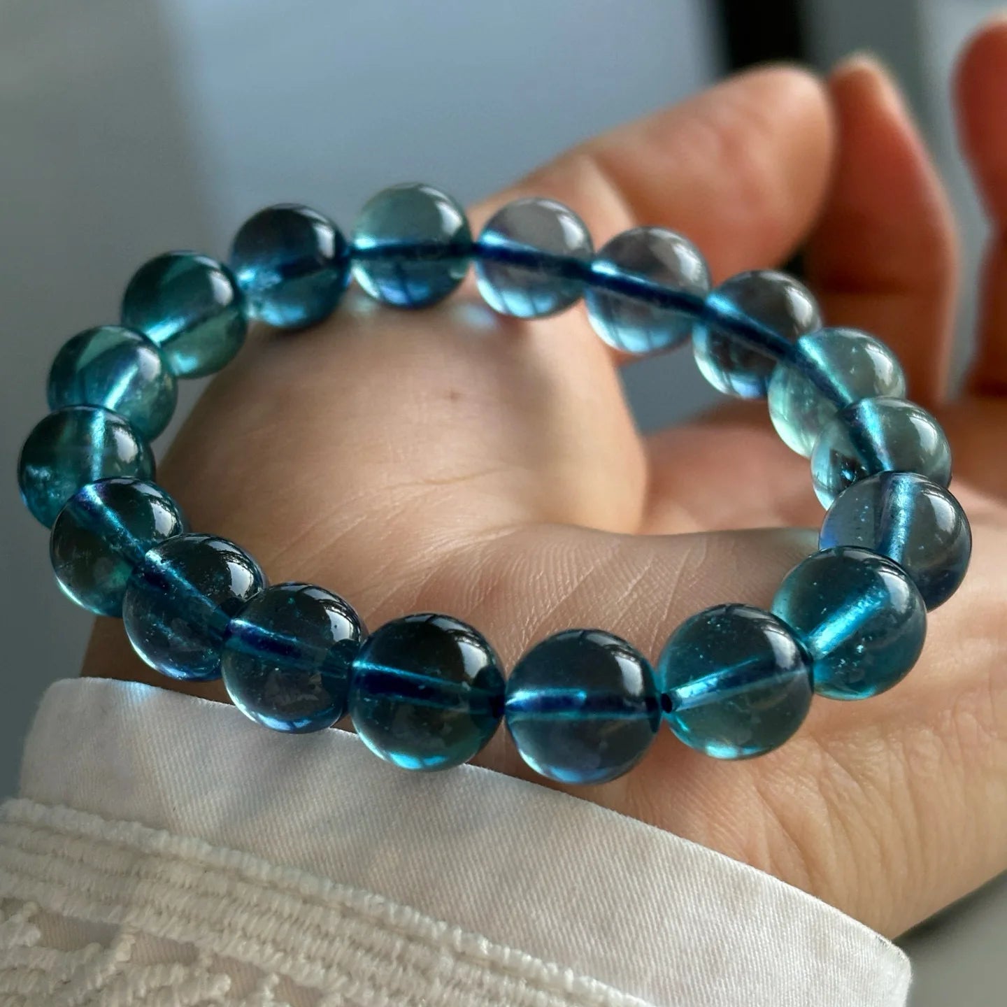 Blue Aquamarine Bracelet-ToShay.org