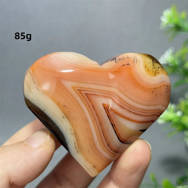 Red Striped Agate Heart-ToShay.org