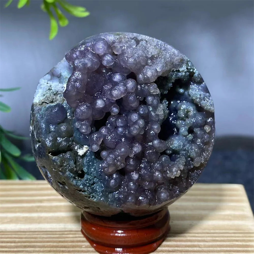 Purple Grape Agate Ball-ToShay.org