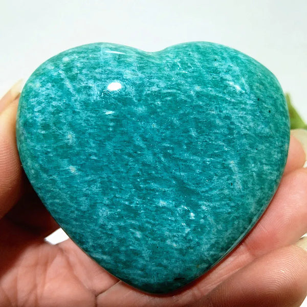 Blue Amazonite Stone Heart-ToShay.org