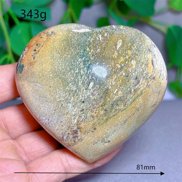 Green Ocean Jasper Heart-ToShay.org