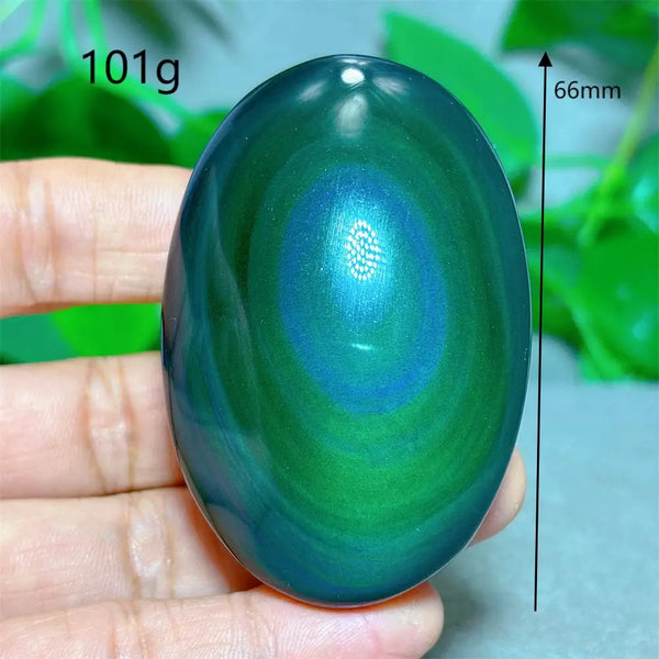 Rainbow Obsidian Palm Stone-ToShay.org