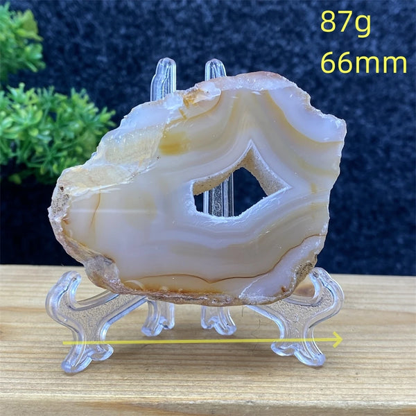 White Agate Geode Slices-ToShay.org
