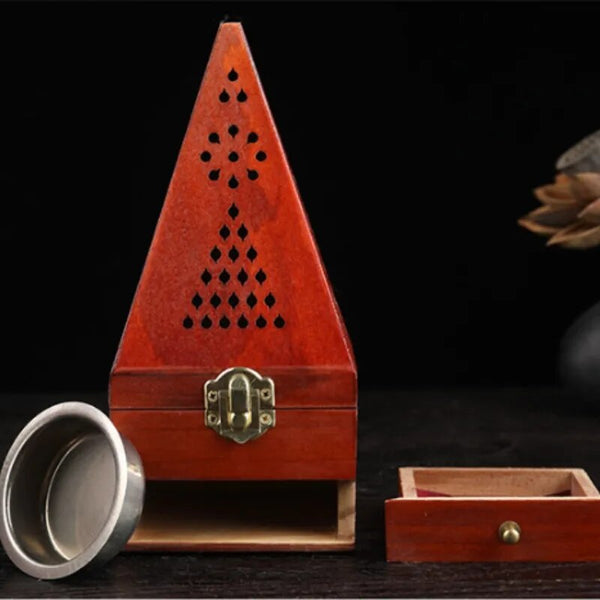 Wood Incense Burner Box-ToShay.org