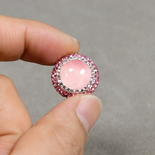 Pink Rose Quartz Rhinestone-ToShay.org