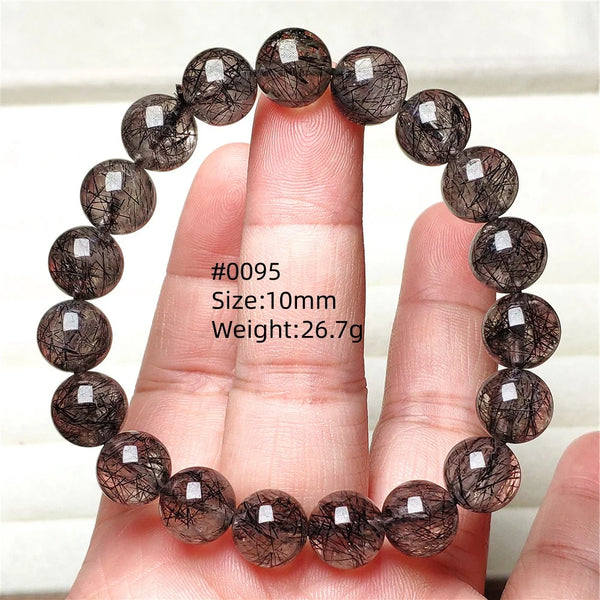 Black Rutilated Quartz Bracelet-ToShay.org