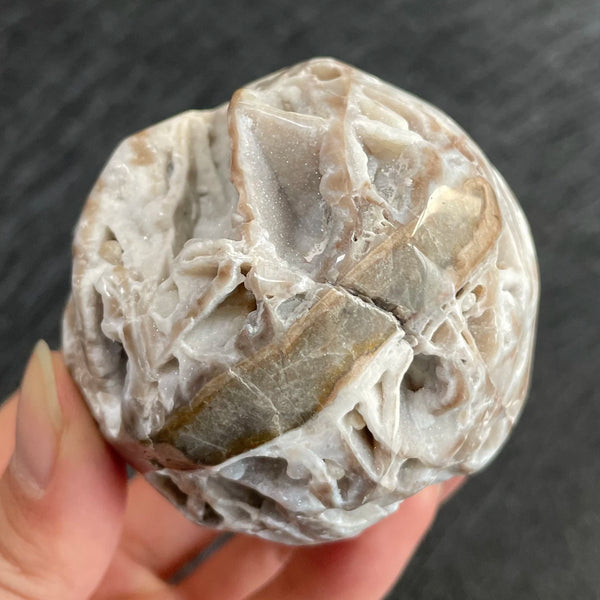 Purple Sphalerite Geode Ball-ToShay.org