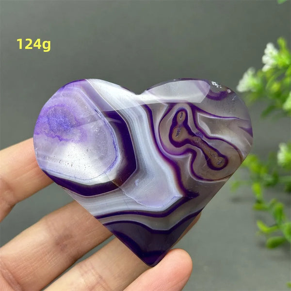 Purple Agate Heart-ToShay.org